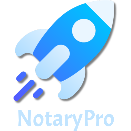 NotaryPro Logo with Text Vertical