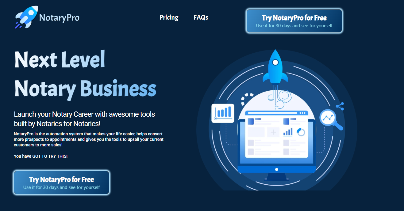 NotaryPro Platform Home Page